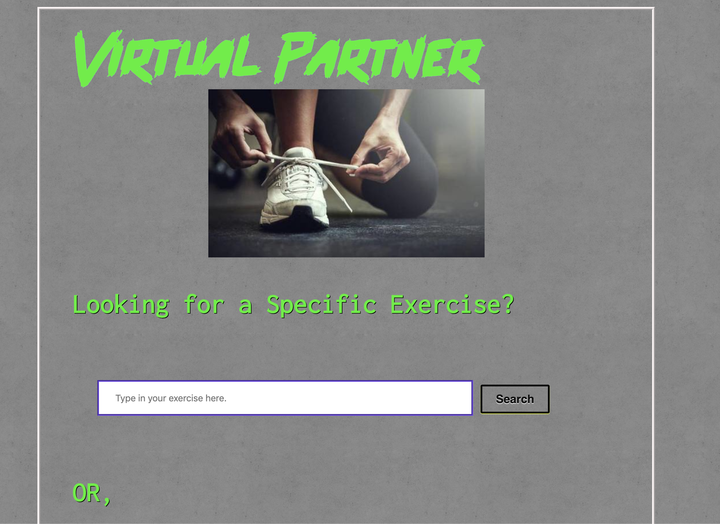 workout partner screen photo
